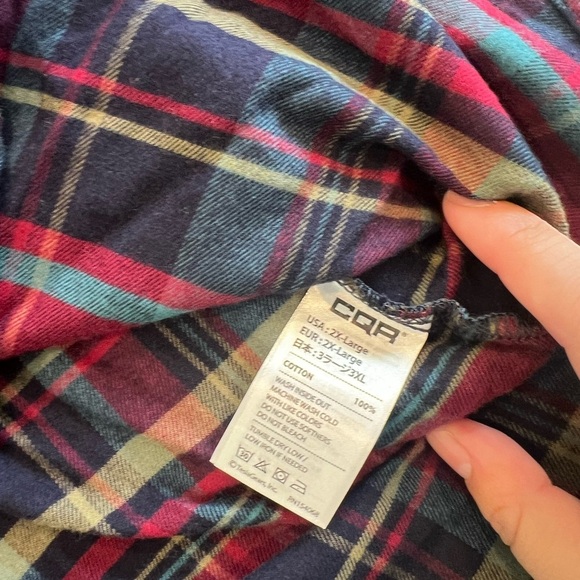 CQR Flannel Plaid Women’s 2XL Button Down - Picture 6 of 6
